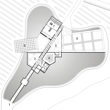 Wijncentrum Léognan plattegrond